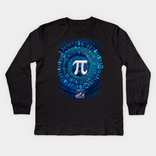 Pi T-Shirt 3,14 Pi Number Symbol Math Science Gift Kids Long Sleeve T-Shirt